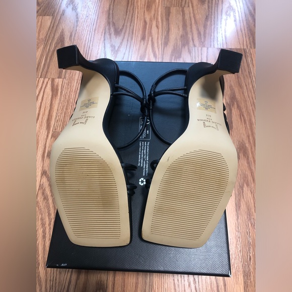 MARC FISHER Black Davia Square Toe Slingback sandal size 8 New - Picture 7 of 9